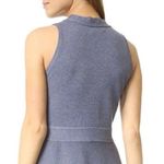 Milly Dress Knit Chambray Twist Flare Dress Sz XS/S EUC Gray-Blue Color Photo 1