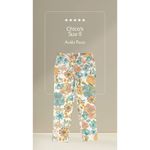Chico's  WOMEN'S SIZE 0 ANKLE LENGTH STRETCH WHITE FLORAL PANTS WITH POCKETS Photo 9