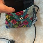 Unique Batik Floral Embroidered Crossbody Bag Green Photo 4