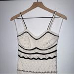 Olive & Oak Boho Cream and‎ Black Crochet Maxi Dress Photo 3