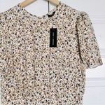 AFRM x NORDSTROM | Brown Cream Nudes Neutrals Open Back Flutter Sleeve Maxi | XL Photo 1