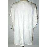 Natori NWT $130 New Zen Top M Womens Warm White Short Sleeves Soft Rayon Medalli Photo 3