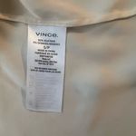 Vince EUC Silk Ivory Split-Neck Dolman Short Sleeve Blouse, Size Small Photo 9