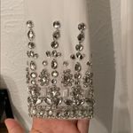 Mac Duggal NWT  Rhinestone White One Shoulder Dress Size 4 Photo 3