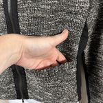 Eileen Fisher Jacket S | Tweed Zip-Up | Black White Grey | Pockets | MSRP $268 Photo 4