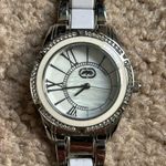 Rhino by Marc Ecko women’s‎ vintage silver/white crystal bracelet watch White Photo 2