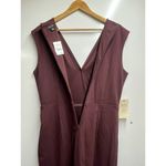 NEW Cache NWT Ponte Sheath Midi Sleeveless Dress In Chocolate Brown Size Medium Photo 9