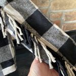 Lucky Brand Wool Blend Buffalo Check Fringe Coat NWT Photo 10