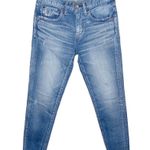 Moussy Vintage Diana Distressed Cropped Skinny Jeans with Fringed Hem size 25 Photo 3