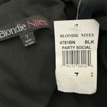 Blondie Nites  Tulle Rhinestone Strap Ball Gown Black Size 7 Formal Evening Dress Photo 8