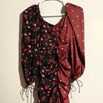 For Love & Lemons Cher Ruched Polka Dot Floral Sweetheart Mini Dress Size: XS Photo 4