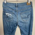 American Eagle  Tomgirl jeans heavily distressed button fly Photo 6