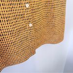 Urban Outfitters Ilana Kohn Mini Shirt Dress S 100% Cotton Orange Gold Diamond Photo 5