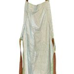 Handmade Bee Apron Adult Size Green Yellow Spring Summer Country Cottage Ruffle Photo 7