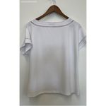 Liz Claiborne Liz‎ Claiborne White Women's Round Neck Blouse - Size Medium Photo 1