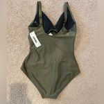 DKNY Women's Shirred Keyhole Detail One-Piece Y2K Swimwear Photo 7