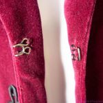 Maggy London Maggy London 100% cotton embossment burgundy velvet blazer jacket, size 10 Photo 11