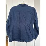 J.Crew Baird McNutt Irish Linen Women's Navy Long Sleeve Button Up, Size S, EUC Photo 2