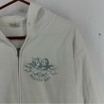 Brandy Melville Heaven Sent Full Zip Hoodie Womens OS White Photo 4