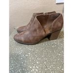 Maurice's Brown Faux Leather Ankle Booties Block Heel Women's Size 9M Photo 7