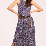 Ramy Brook  Audrey Butterfly Print Sleeveless Purple Maxi Dress Womens Size S Photo 0