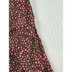 Ralph Lauren Lauren  Brown Pink Polka Dot Cap Sleeve Blouse Career Office‎ Top XL Photo 5