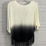 New Directions Petite New ombre boho pullover sweater with fringe Small Petite Size 8P Photo 1