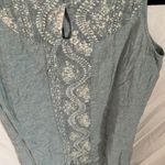 Patagonia : Blue/white floral patterned denim dress- Hemp/cotton blend- size 4 Photo 3