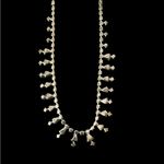 Vintage Estate Victorian Silver Rhinestone Necklace Choker Photo 8