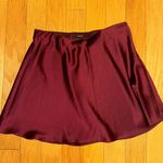 Forever 21 Silky Burgundy Skirt  Photo 0