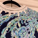Lilly Pulitzer  Madia Tunic Dress High Tide Navy Scuba Doo White Green‎ Size XXS Photo 15