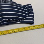 J.Crew Cutout One Shoulder One Piece Swimsuit NEW Navy Blue White Stripe Swim 22 Photo 12
