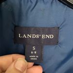 Lands' End Lands’ End Blue Quilted Ski Winter Goose-down Hooded Puffer Jacket Coat Sz S Photo 8