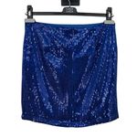 Blue Blush  Blue Sequin Mini Skirt size Medium M NWT NYE Party Lined Photo 6