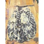 Solitaire  Women's Black Tie Dyed Boho Bubble Pick up Maxi Skirt Size Small Photo 2
