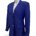 Genre Originals Linen Blazer Blue Size 6 Photo 1
