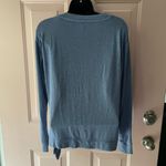 J.Crew J. By  Light Blue Long Sleeve Soft Sweater With Tie On Bottom- Size Small Photo 1