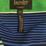 Laundry by Shelli Segal  Green and Blue Striped Dress Photo 2