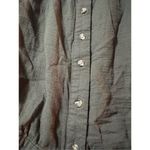 a.n.a  Green Button Front Woman’s Short Sleeve Top Size Small Photo 6