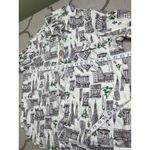 Aerie  Holiday City Boyfriend Flannel Pajama Top Button Up Sleepwear, Size Large Photo 5