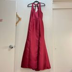 Alfred Sung  D761 V-Neck Halter Satin Trumpet Gown Photo 2