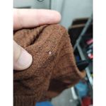 White House | Black Market Size Small Brown Ribbed Waterfall Open Front Cardigan Photo 3