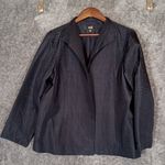 Tahari Eileen Fisher Silk Open Front Cardigan Bouse  Quit Luxury Old Money Large Photo 2