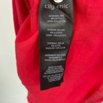 City Chic  Sweet Paradise Mini Dress Linen Off Shoulder Cherry Red Plus Womens 18 Photo 7