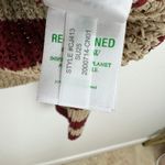 J.Crew  Montauk Pullover Sweater V Neck Striped Beechwood Bordeaux Large NWT Photo 8