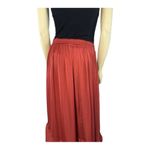 Elle Asymmetrical wrap effect ruffled midi skirt size medium Photo 6
