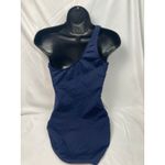 Ralph Lauren Lauren  One Shoulder One Piece Swimsuit Blue Red Stripes Size 10 NWT Photo 3