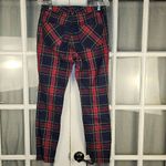 Vineyard Vines  Womens Jolly Plaid Jamie High Rise 5‎ Pocket Pants 6 Photo 1