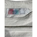 FP Beach Women's Top Blouse Ruffle Linen Blend Off White Casual Size Medium Photo 3