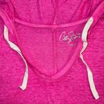 City Streets Womens Hoodie Pullover Sleeveless Vest Neon Pink Large Photo 2